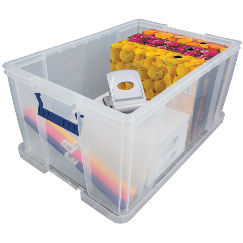 Fellowes ProStore boîte de rangement, 70 litres, transparent, empilable